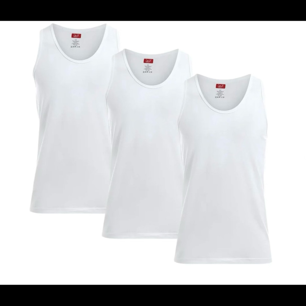 XL 100% (ELS) Egyptian Cotton Undershirt. Made in Egypt